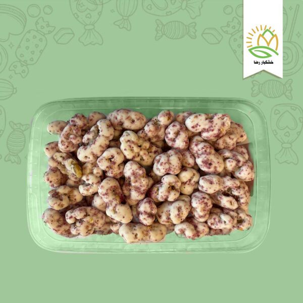 نقل گردویی با گل محمدی 450 گرمی